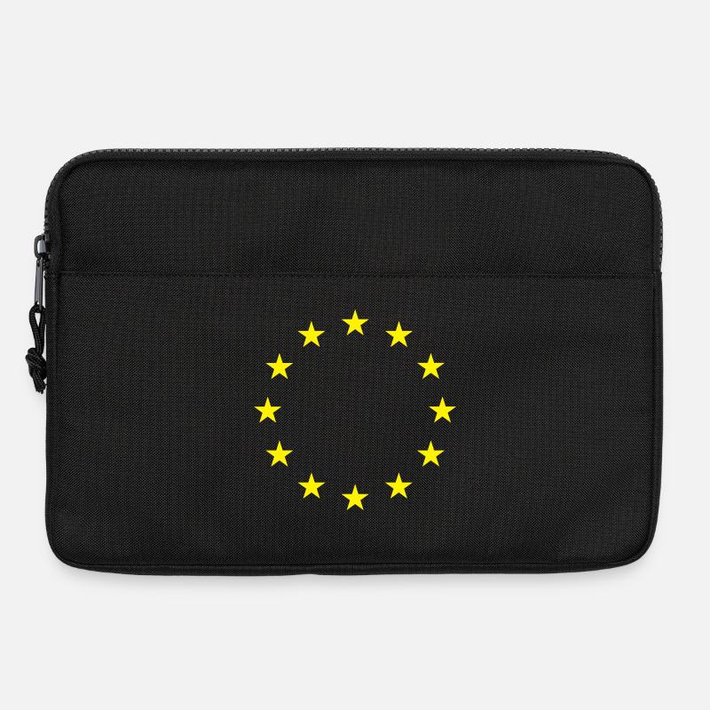 EU-Flagge - Laptoptasche 13" - Schwarz