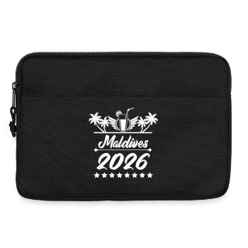 Rêve de plage Maldives 2026 - Sacoche pour ordinateur portable 13 pouces - noir - Devant