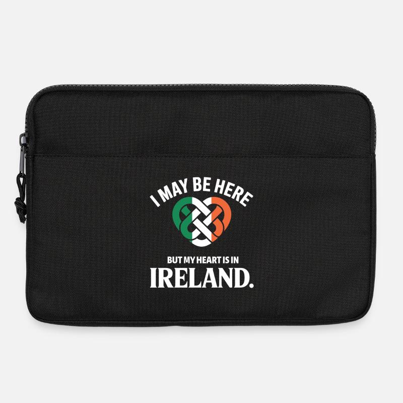 Irish Heart Celtic Knot Pride - Laptop bag 13" - black