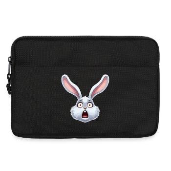 Illustration de bande dessinée de Shock Bunny - Sacoche pour ordinateur portable 13 pouces - noir - Devant