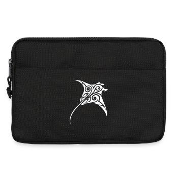 Manta ray - Laptop bag 13" - black - Front
