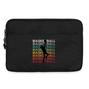Basketball Girl Vintage - Laptop bag 13" - black - Front