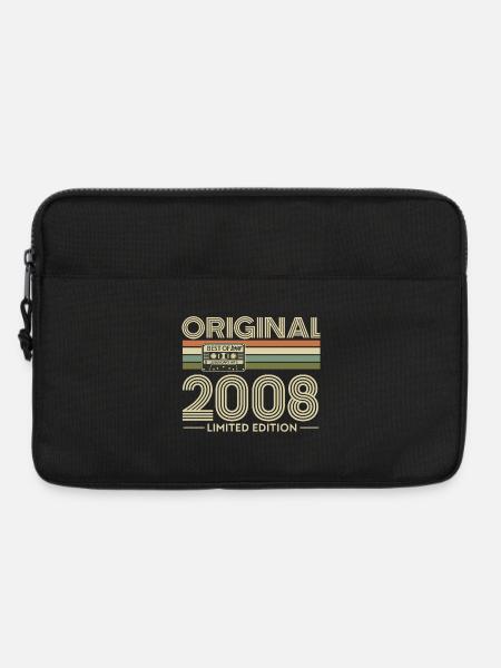 Originale 2008er Vibes Retro-Kassette - Laptoptasche 13" - Schwarz