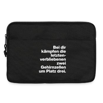 BRAIN TEASERS, SARCASM, CHEEKY FIGHT WITH YOU - Laptop bag 13" - black - Front