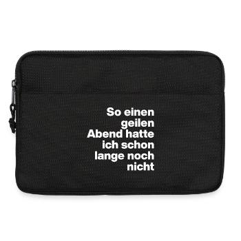 SO GEILEN ABEND HATTE ICH LANGE NICHT, PARTY 🍻 - Laptoptasche 13" - Schwarz - Vorne