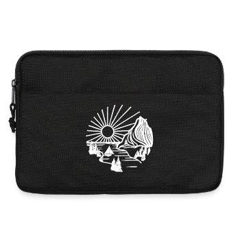 Paysage de vacances (blanc) - Sacoche pour ordinateur portable 13 pouces - noir - Devant