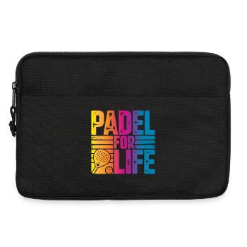 Padel for life - Laptop bag 13" - black - Front