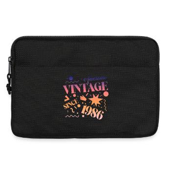 Millésime 1986 - Sacoche pour ordinateur portable 13 pouces - noir - Devant