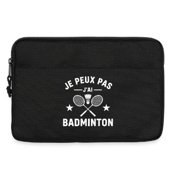 Ich kann nicht Badminton haben - Laptoptasche 13" - Schwarz - Vorne