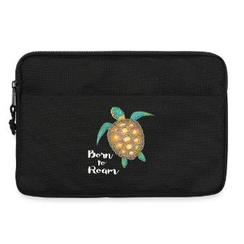 Sea Turtle Born to roam - Laptop bag 13" - black - Front