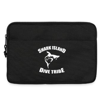 Tribu de plongée de l'île aux requins - Sacoche pour ordinateur portable 13 pouces - noir - Devant