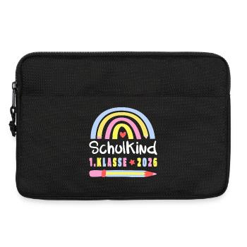 Einschulung - Schulkind 2026 - 1. Klasse - Laptoptasche 13" - Schwarz - Vorne