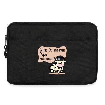Épouser mon père - Demande en mariage - Sacoche pour ordinateur portable 13 pouces - noir - Devant
