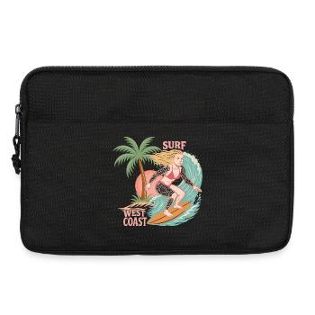 Surfing West Coast - Laptop bag 13" - black - Front