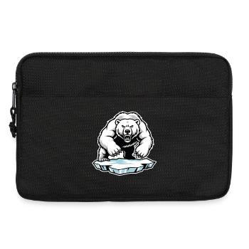 Ours Polaire Arctique Banquise Mascotte Bear - Sacoche pour ordinateur portable 13 pouces - noir - Devant