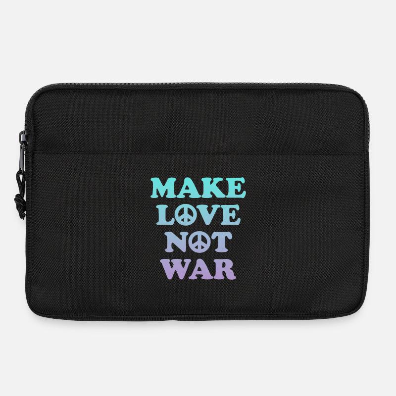 Make Love not War - Laptoptasche 13" - Schwarz