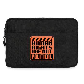 Human Rights Are Not Political Menschenrechte Logo - Laptop bag 13" - black - Front