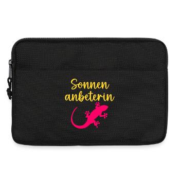 Sun worshipper Lizard Summer Sun - Laptop bag 13" - black - Front