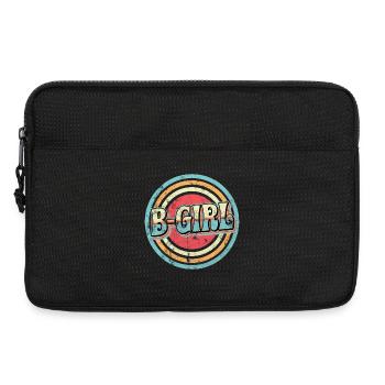 fille fille de breakdance - Sacoche pour ordinateur portable 13 pouces - noir - Devant
