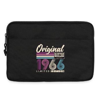 1966 Vintage Vintage Rétro Cadeau d’anniversaire - Sacoche pour ordinateur portable 13 pouces - noir - Devant