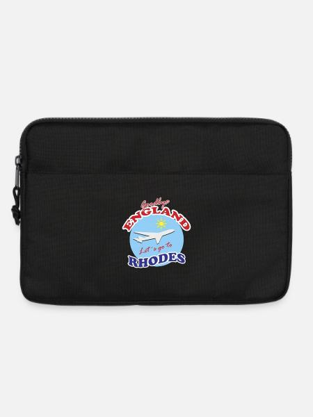 Goodbye England Let´s go to Rhodes - Laptop bag 13" - black