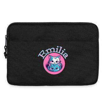 Emilia Cat Duet - Laptop bag 13" - black - Front