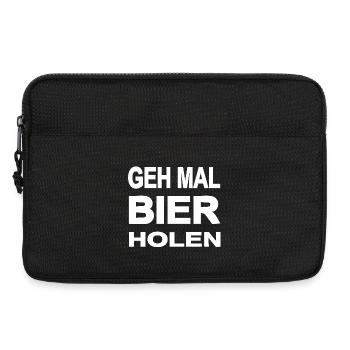Bier - Laptoptasche 13" - Schwarz - Vorne