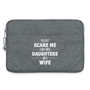 Not afraid: three daughters and wife - Laptop bag 13" - heather grey - Front
