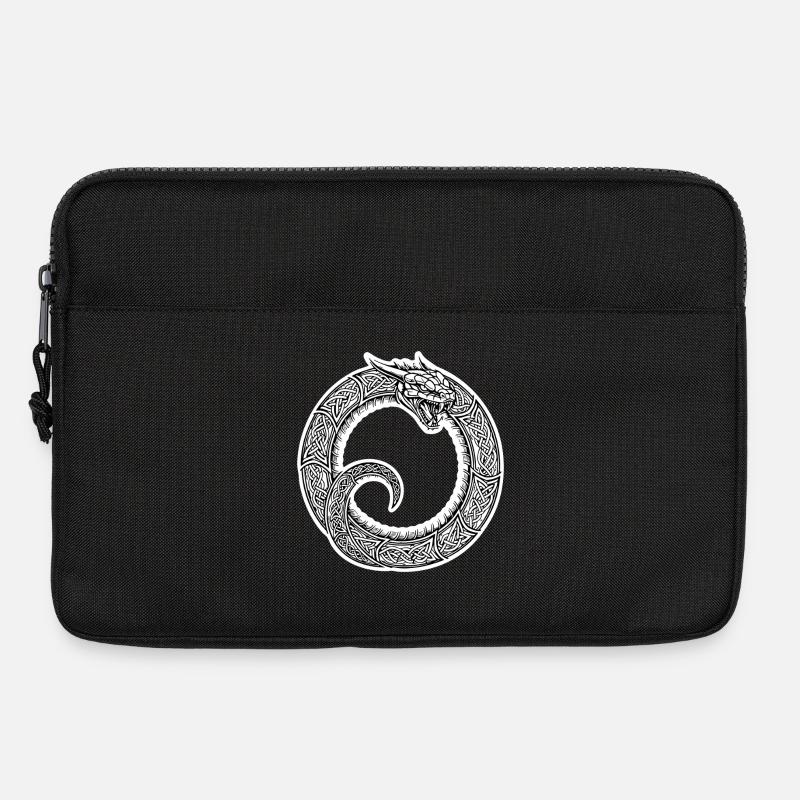 Jörmungand Schlange von Midgard Ouroboros Wikinger - Laptoptasche 13" - Schwarz