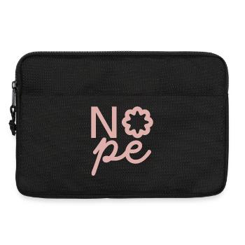 Nope Flower Pink - Laptop bag 13" - black - Front