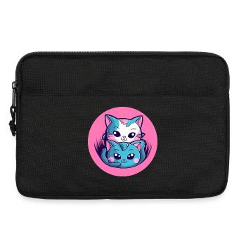 Kitten Hug Duo - Laptop bag 13" - black - Front