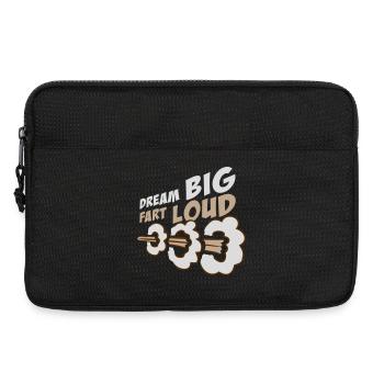 Dream Big Fart Loud Lustig Motivational Spruch - Laptoptasche 13" - Schwarz - Vorne