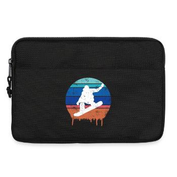 Snowboard Retro - Laptoptasche 13" - Schwarz - Vorne