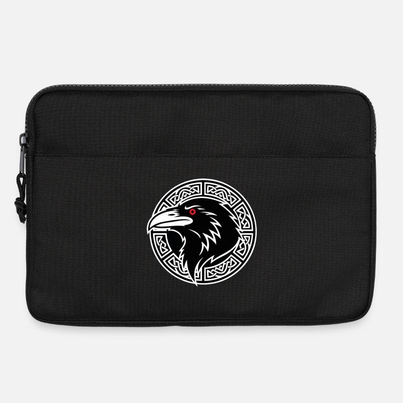 Odins Rabe Huginn Muninn Wikinger-Runen-Maskottchen - Laptoptasche 13" - Schwarz