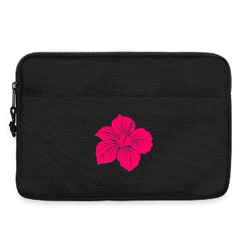 Hibiscus flower - Laptop bag 13" - black - Front