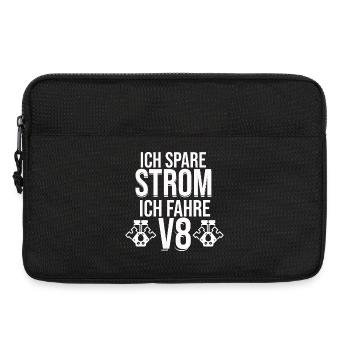 Autoliebhaber  V8  Geschenk für Autoliebhaber - Laptoptasche 13" - Schwarz - Vorne