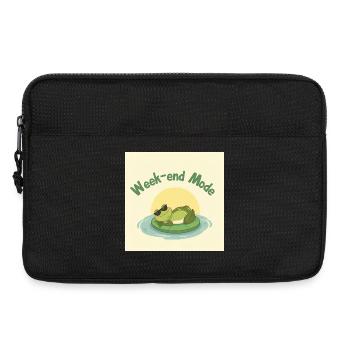 Chill Frog Fashion Weekend - Laptoptasche 13" - Schwarz - Vorne