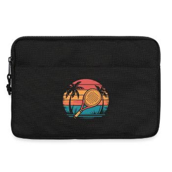 Padel Sunset - Laptop bag 13" - black - Front