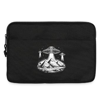 Pyramides OVNI Égypte Mystère Anciens extraterrestres - Sacoche pour ordinateur portable 13 pouces - noir - Devant