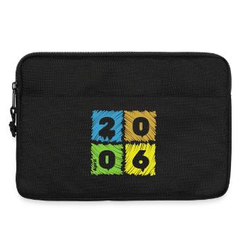 20. Geburtstag Farbige Patches since 04/2006 - Laptop bag 13" - black - Front