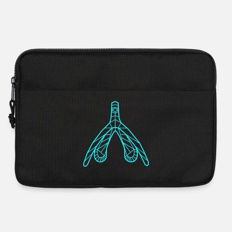 Klitoris_cyan - Laptoptasche 13" - Schwarz