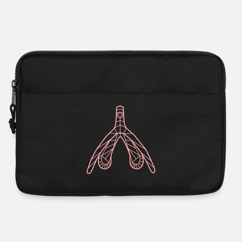 Klitoris_lachs - Laptoptasche 13" - Schwarz