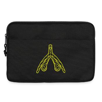 Klitoris_gelb - Laptop bag 13" - black - Front