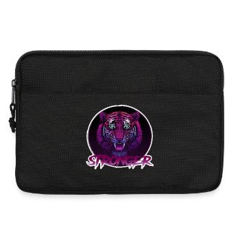 Wild Neon Tiger - Stronger - Laptop bag 13" - black - Front