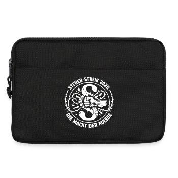 Steuer-Streik 2026 Die Macht Der Masse - Laptoptasche 13" - Schwarz - Vorne