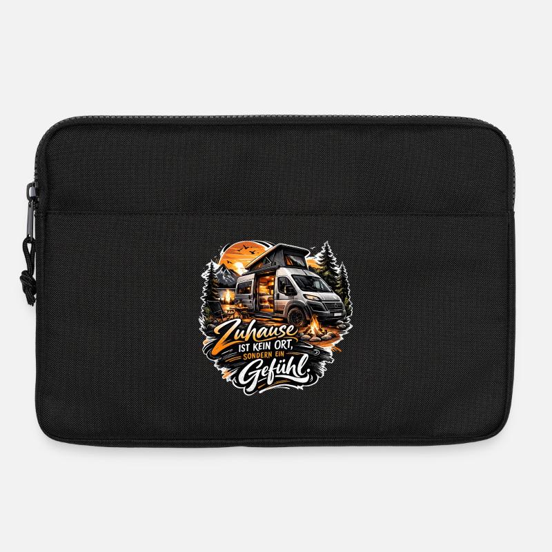 Zuhause ist kein Ort sondern ein Gefühl - Laptoptasche 13" - Schwarz