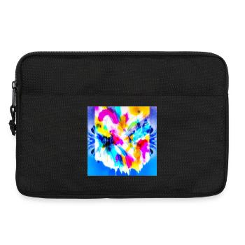 Explosion of colour in watercolour - Laptop bag 13" - black - Front