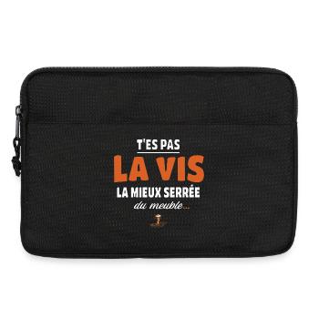 T’es pas la vis la mieux serrée du meuble - Sacoche pour ordinateur portable 13 pouces - noir - Devant