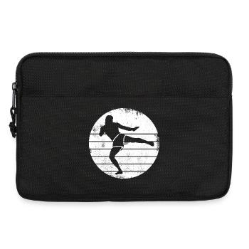 Kickboxer Zeichnung - Laptoptasche 13" - Schwarz - Vorne