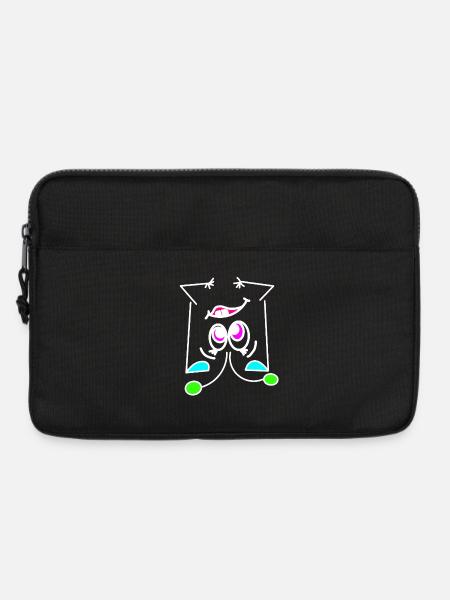 Neon Mood Flip - The Turning Face - Laptop bag 13" - black